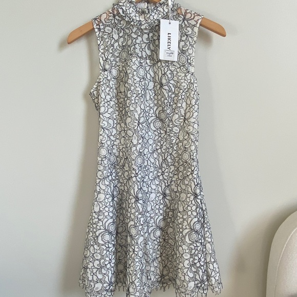 LIKELY Catherine Dress in White Lace - Picture 8 of 16